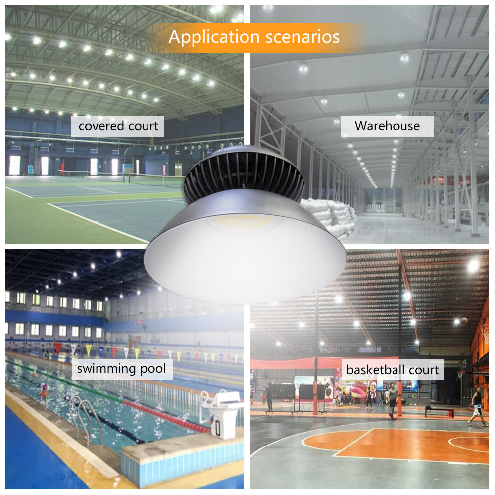 100w-300w LED high bay light COB IP65 iron and steel plant desalination plant use, industrial warehouse lighting